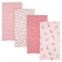 Set sabanas recibidores multifuncion gerber x4 apples rosa