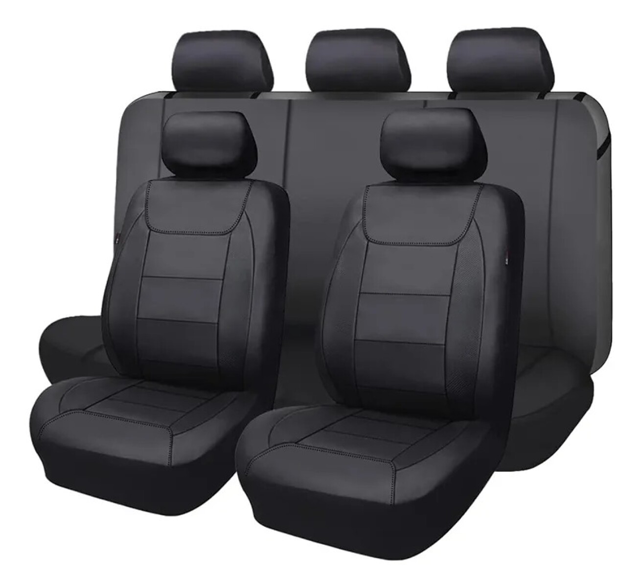 Cubreasiento Universal Negro En Eco Cuero. 