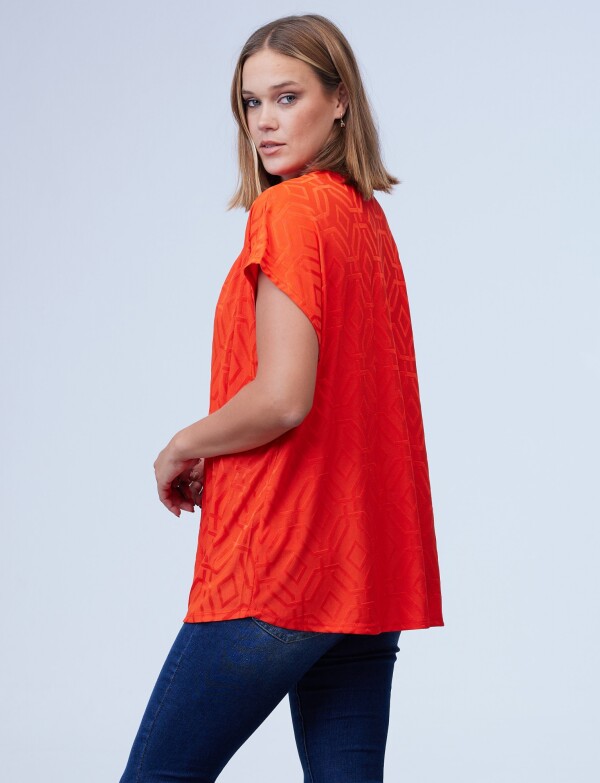 Blusa Labrada Oversize ANARANJADO