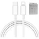 Cable usb-c blanco con entrada USB TipoC salida Lightning estilo Iphone Sin Color