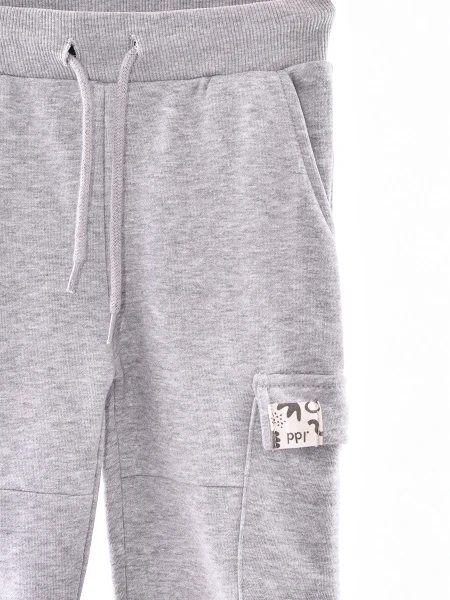 PANTALON POL GRIS MELANGE M
