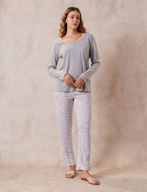 Remera De Pijama GRIS