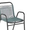 Silla de Jardín Simil Rattan Verde