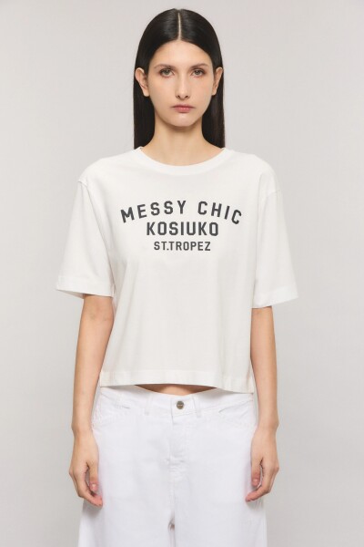 REMERA MESSY CHIC KSK Crudo