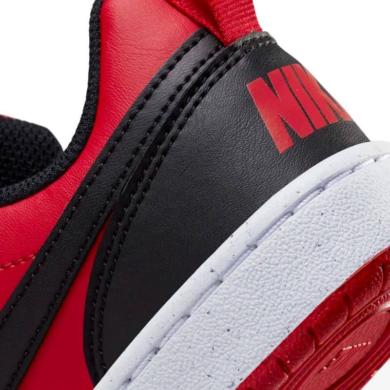 Championes Nike Court Borough Low de Niños - DV5456-600 Rojo-negro