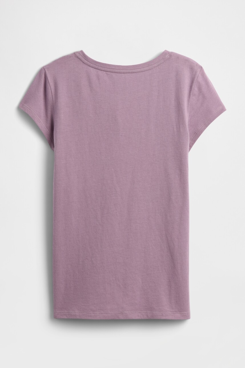 Remera Logo Gap Niña Amethyst