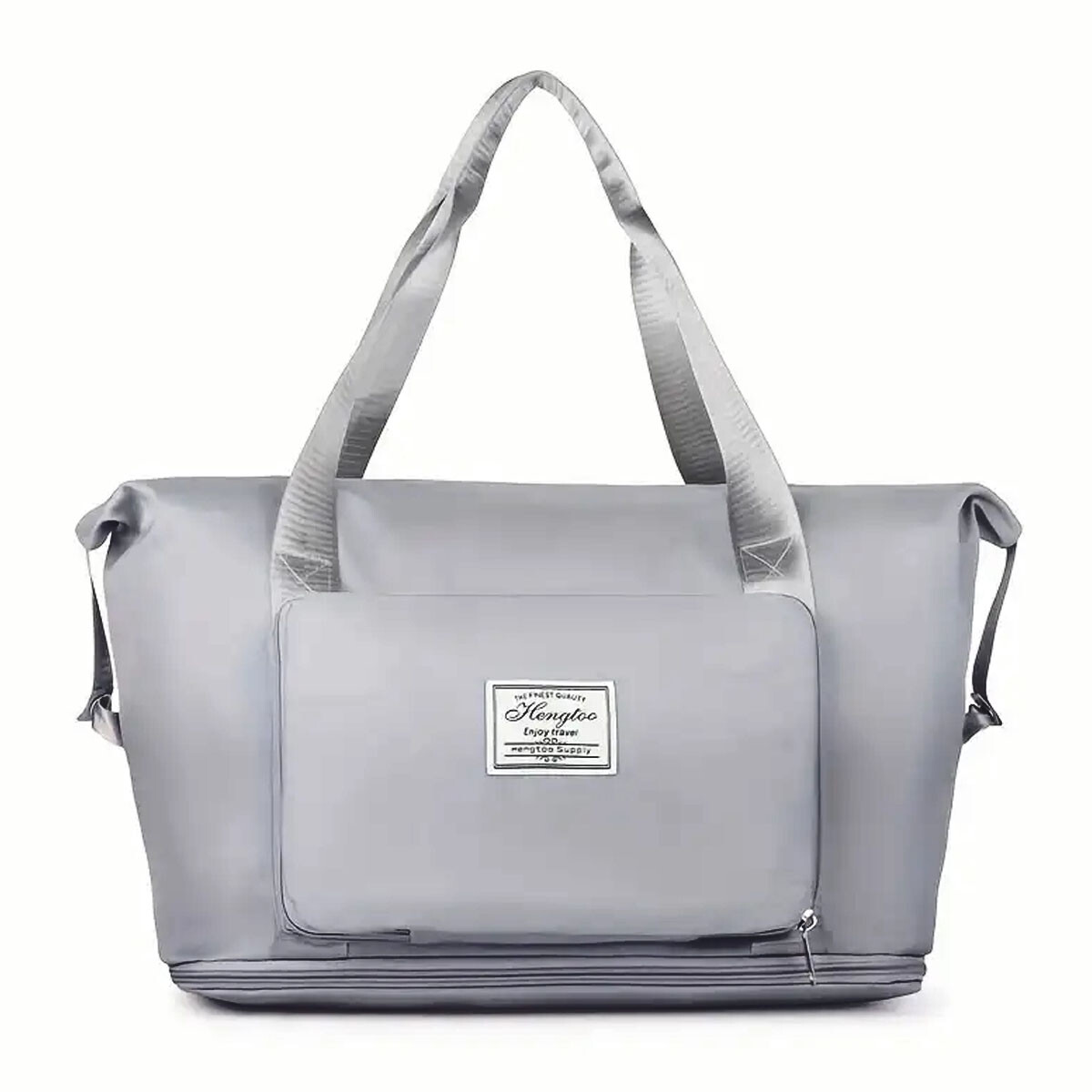 Bolso de Viaje p/Mano Valija Expansible Plegable Impermeable - Gris 