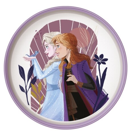 PLATO LILA Y BLANCO FROZEN 001