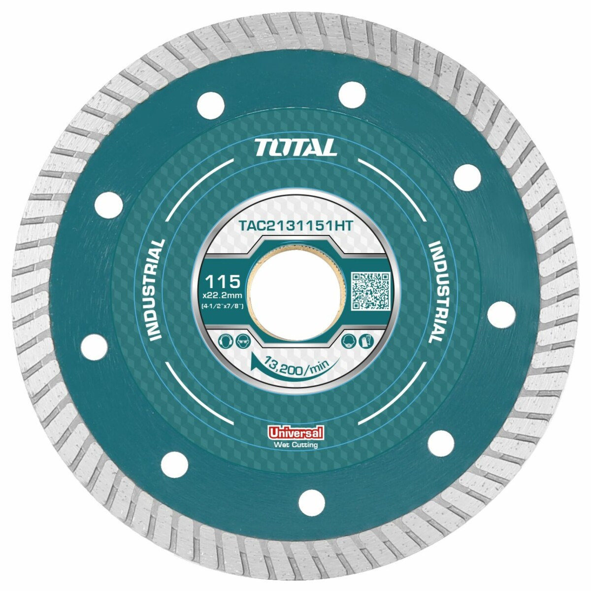 Disco Diamantado Turbo Ultra Fino para Amoladora 115mm Industrial Total 