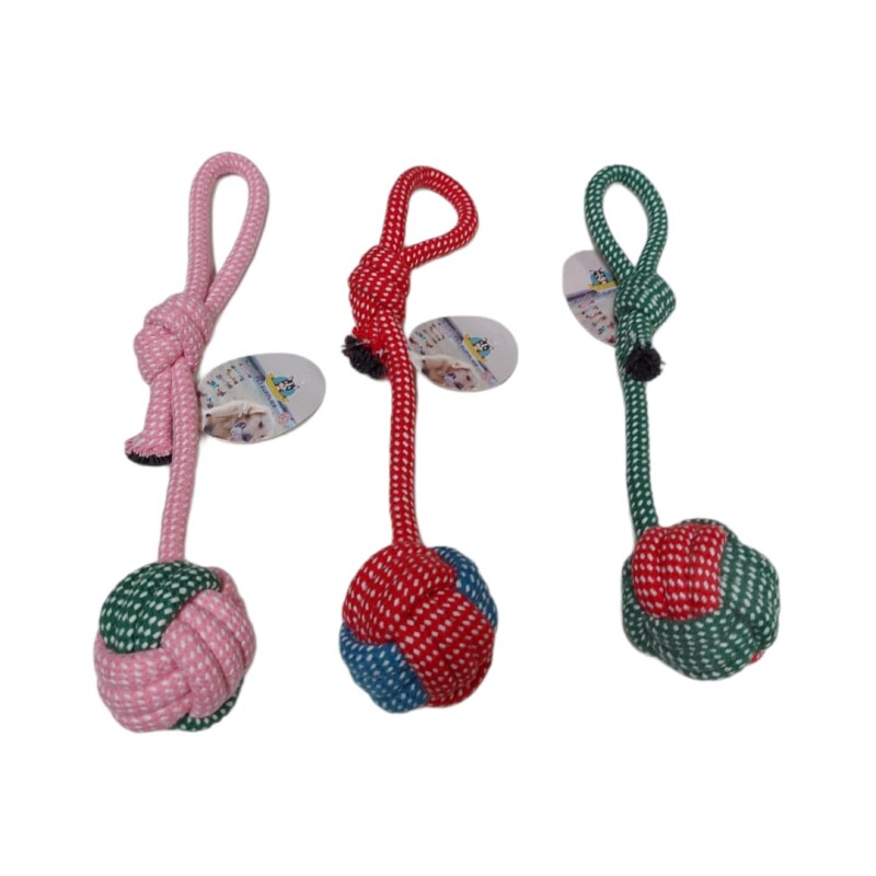 Juguete cuerda pelota con agarre puntitos Juguete cuerda pelota con agarre puntitos