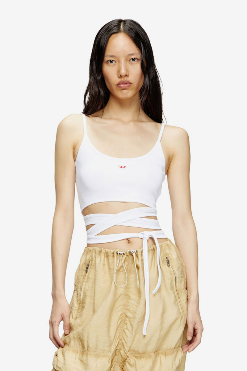 T-LEYA-TAIL TOP Blanco