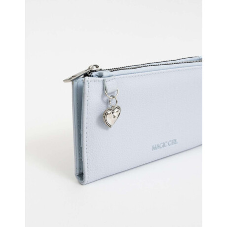 Billetera Fichero Negro Azul Celeste