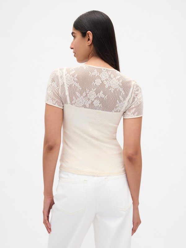 SS LACE CREW CHINO