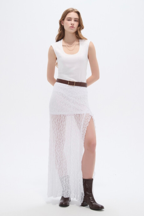 Falda Lokil Blanco