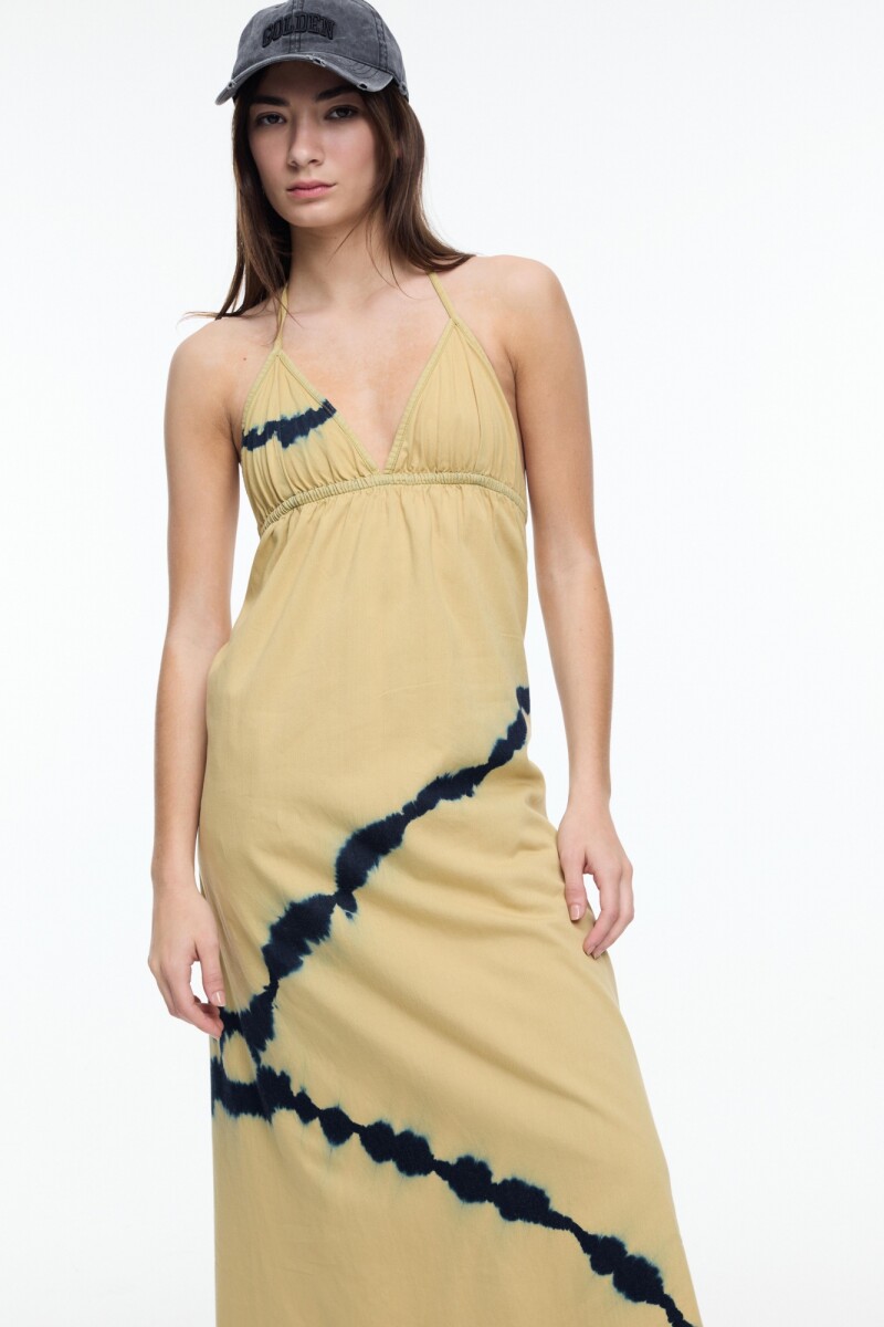 VESTIDO MAXI Beige