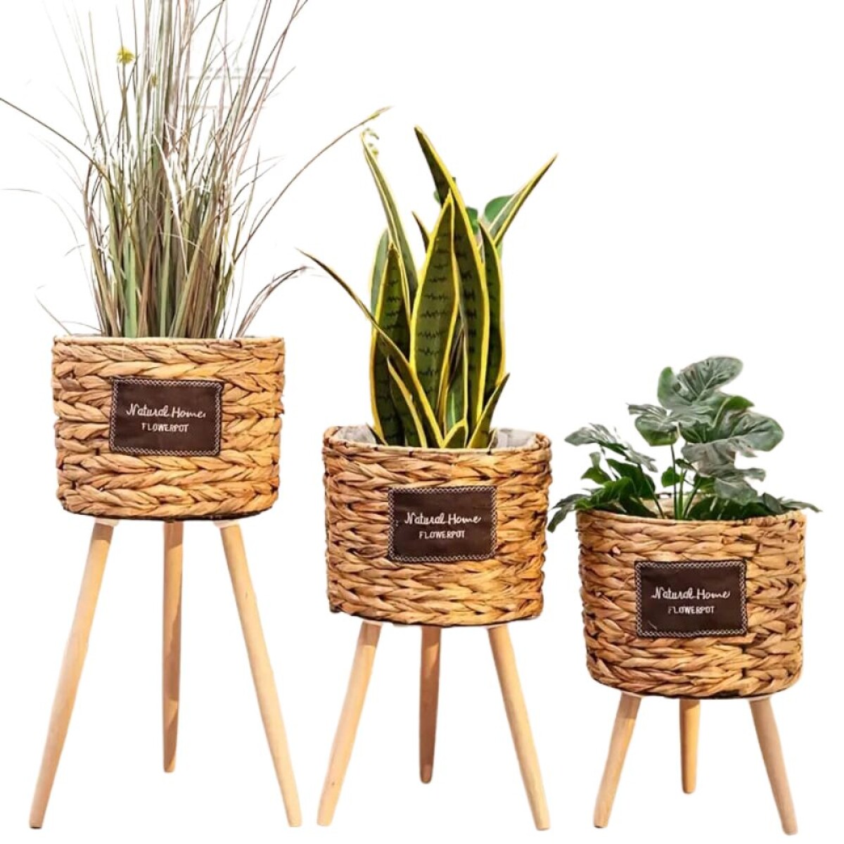 Set de 3 macetas Maldivas - Marron 