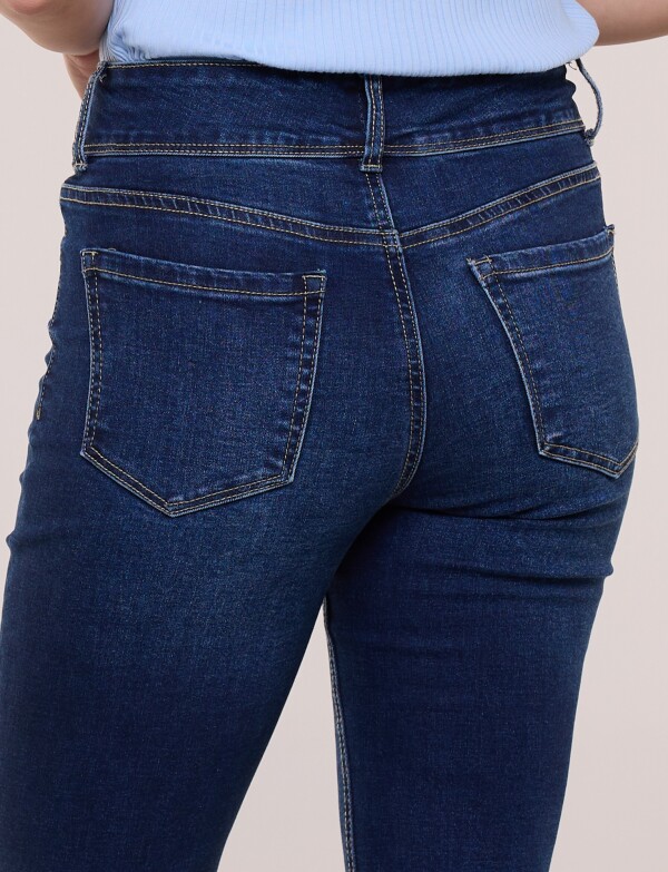 Jean Bootcut Con Cinto JEAN OSCURO