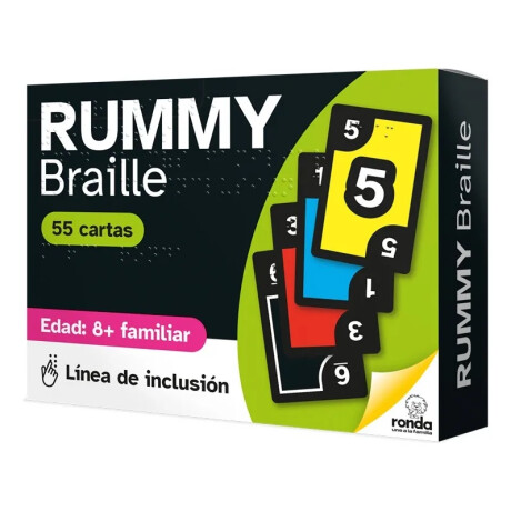 Juego De Cartas Rummy Braille Línea Inclusiva Ronda Juego De Cartas Rummy Braille Línea Inclusiva Ronda