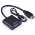 Adaptador Conversor Convertidor Hdmi A Vga Con Audio Adaptador Conversor Convertidor Hdmi A Vga Con Audio