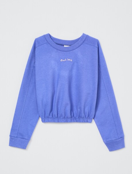 BUZO INFANTIL CON PUÑOS AZUL