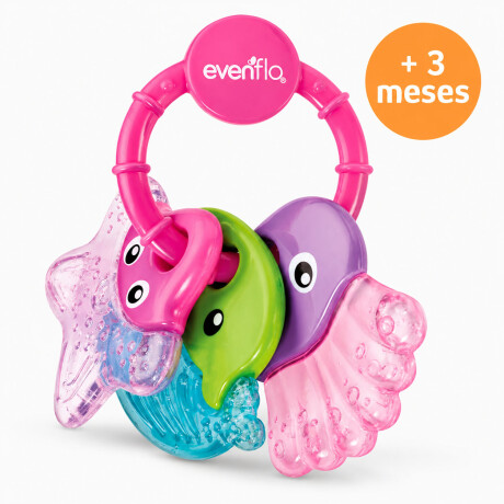 Mordillo Marine Evenflo Mordedor 3en1 Refrigerable para Bebé Rosa