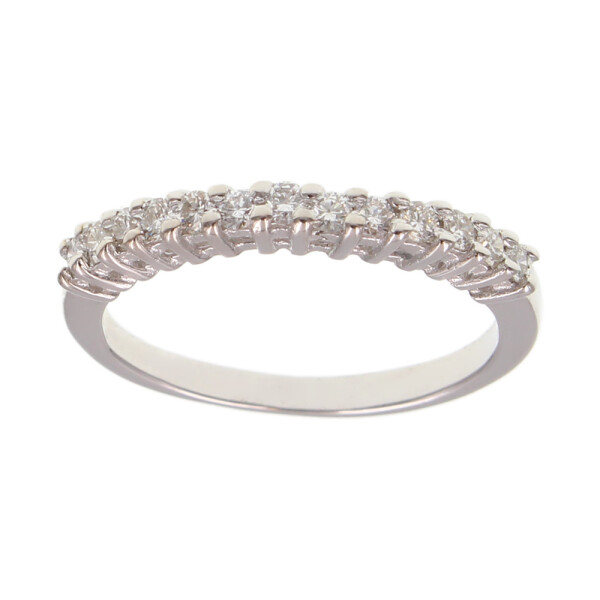 Anillo medio sin fin en oro blanco 18k con Brillantes N8800W Anillo medio sin fin en oro blanco 18k con Brillantes N8800W