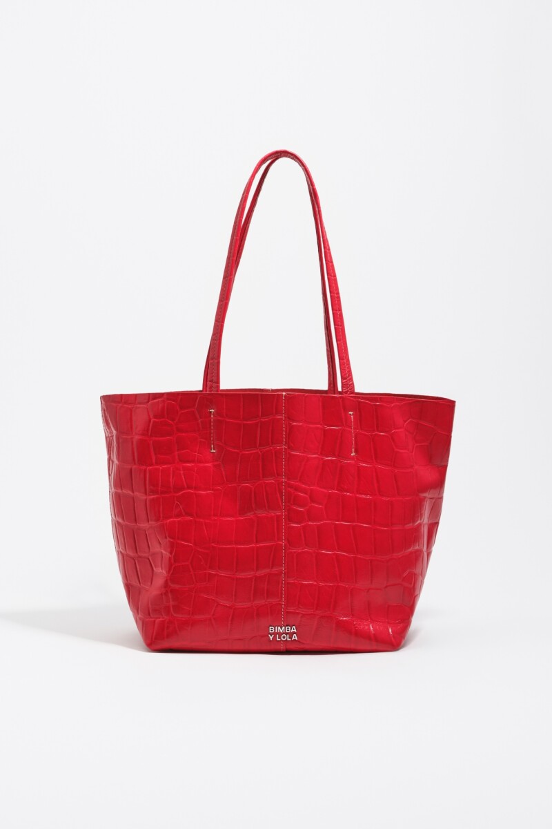BOLSO SHOPPER MEDIANO Rojo