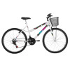 BICI MORMAII ECO ARO 26 MUJER SAFIRA CON CANASTO BLANCA Bici Mormaii Eco Aro 26 Mujer Safira Con Canasto Blanca