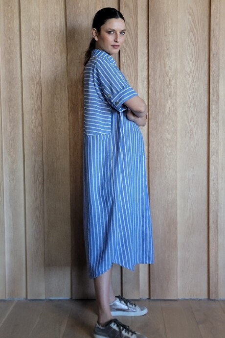 Túnica Costa Lino raya azul