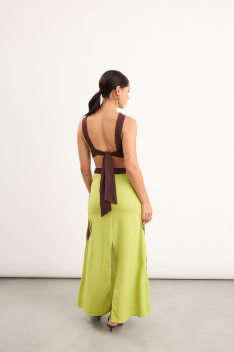 Vestido Floresta Verde