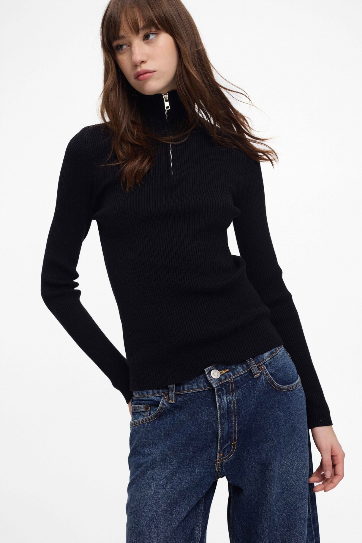 Buzo Zip Negro