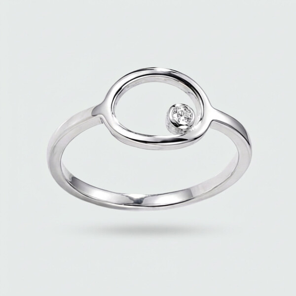 Anillo Oria de MOON en Plata 925 con brillante Anillo Oria de MOON en Plata 925 con brillante