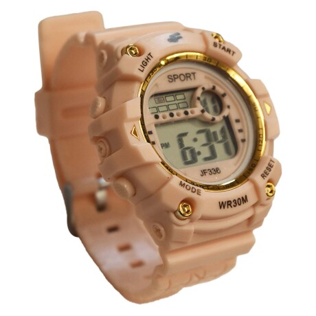Reloj Deportivo Unisex de Pulsera Waterproof Pantalla Luz Salmón