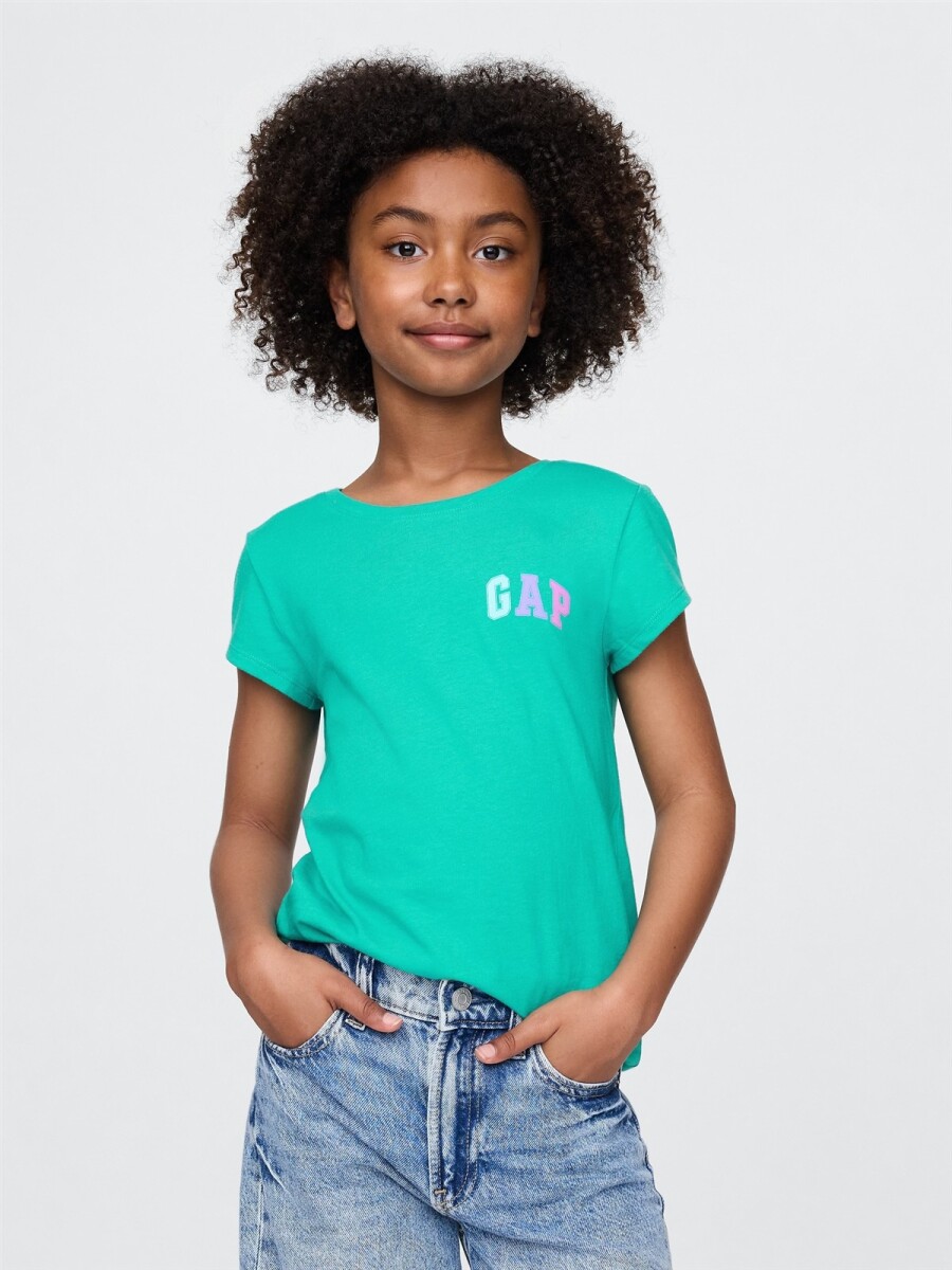 Remera Gráfico Niña - Green Mirage 