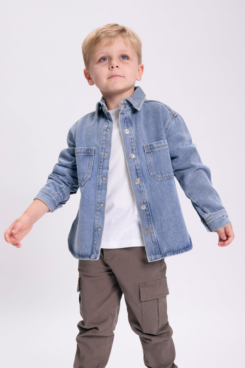 Sobrecamisa jean Azul Claro