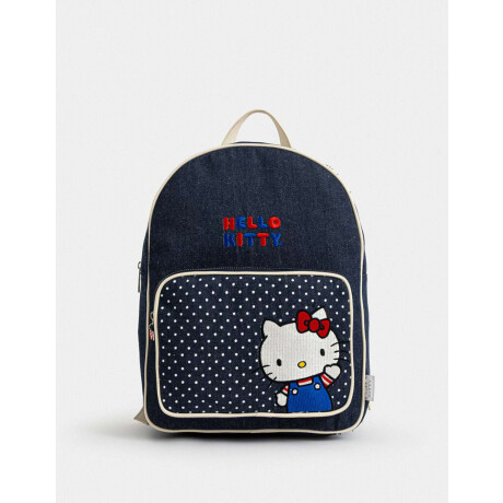 Mochila Denim ''hello Kitty'' Azul Gastado