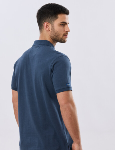 REMERA POLO LISA PIQUÉ Denim