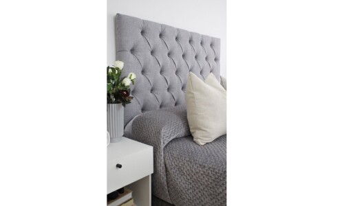 Respaldo Sommier LANNA 1.60 M capitoneado GRIS PREVENTA Respaldo Sommier LANNA 1.60 M capitoneado GRIS PREVENTA