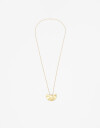 Collares Largos Bronce Collar Largo Dije Ondulado - Dorado Bronce