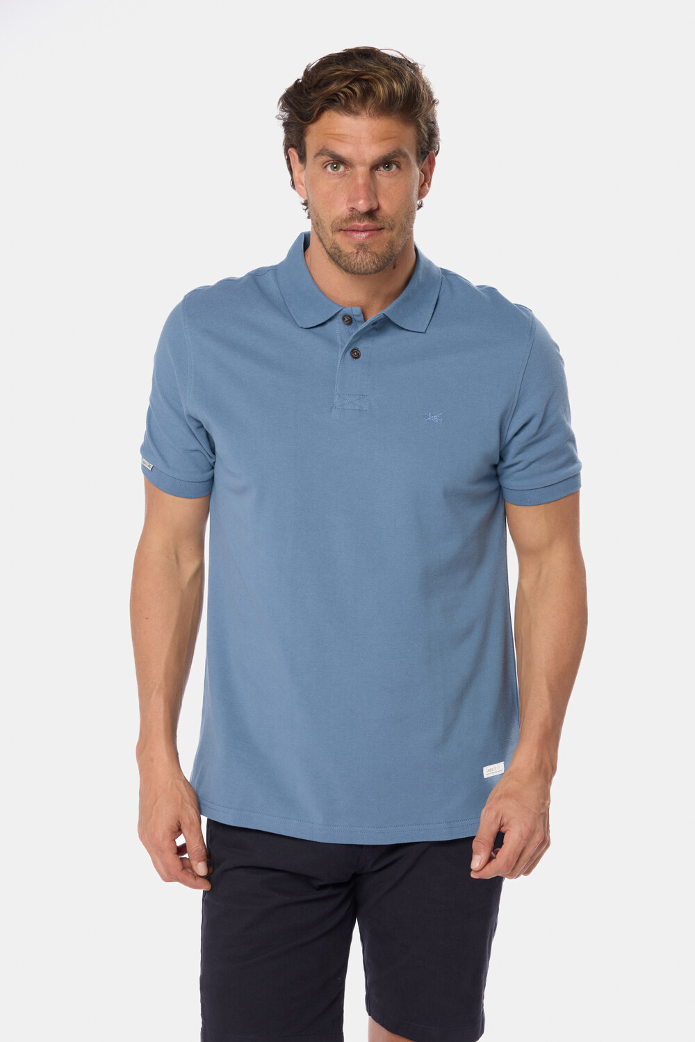 REMERA POLO PIQUE LISA Piedra
