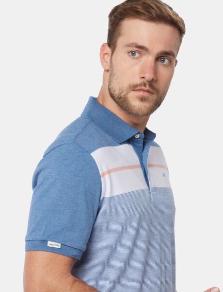 POLO JERSEY RAYADA Piedra