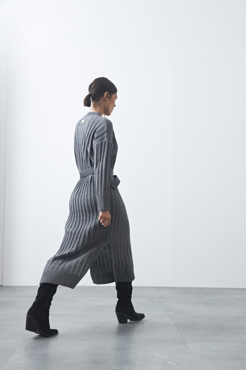 VESTIDO SIMEON Gris Osc Melange