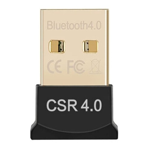 Adaptador Receptor Bluetooth 4.0 Pc Compu Notebook Y + Color Variante Negro cuatro punto creo