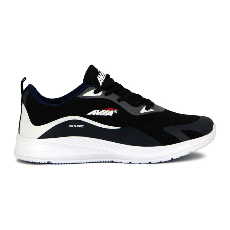 Avia Zapatillas Acordonadas Para Hombre Patron- Black/Navy Negro-Marino