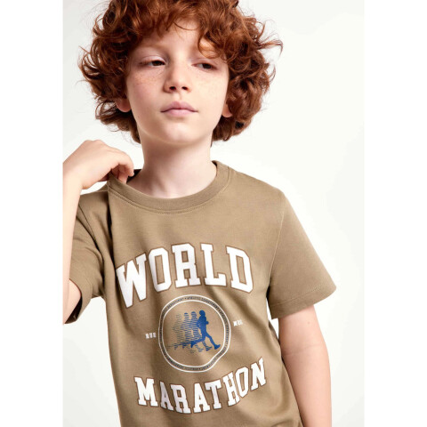 CAMISETA MM MASC MARROM