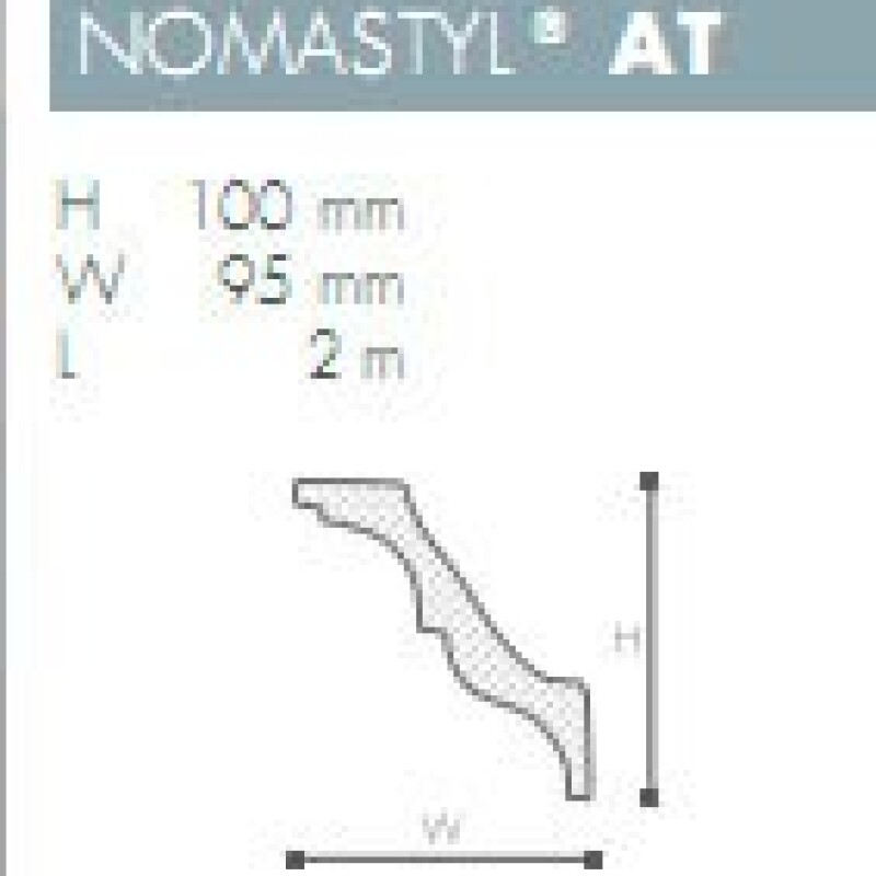 MOLDURA POLIESTIRENO NOMASTYL- AT - 2 mts - MOLDURA POLIESTIRENO NOMASTYL- AT - 2 mts -