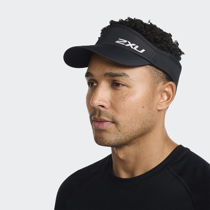 Gorro 2XU Run Visor Negro