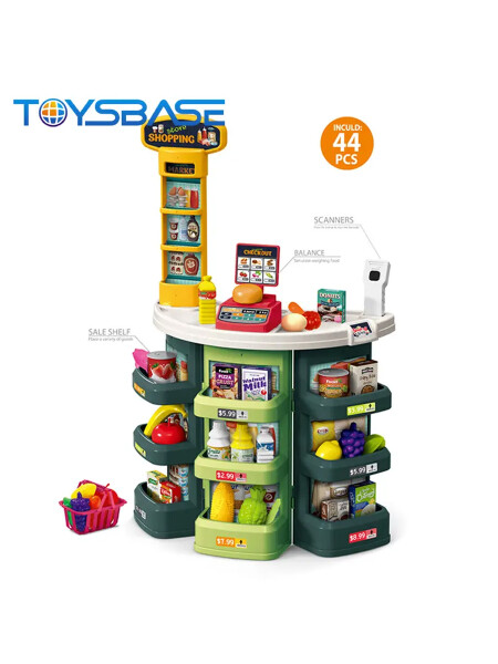 CAJA REGISTRADORA CON ARTICULOS VERDE