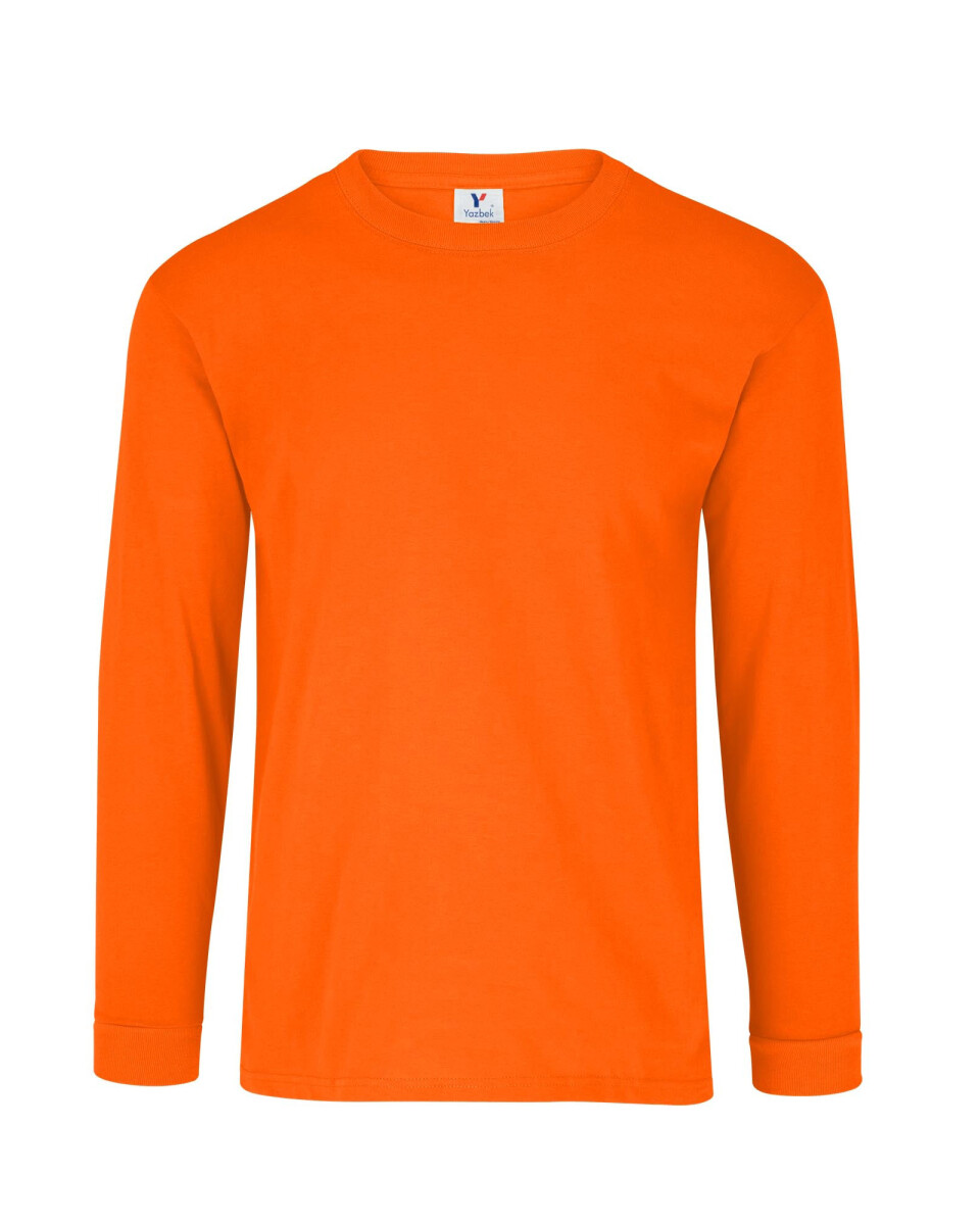 Camiseta a la base manga larga - Naranja 