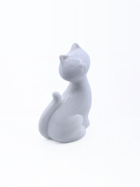 ESCULTURA GATITO BLANCO